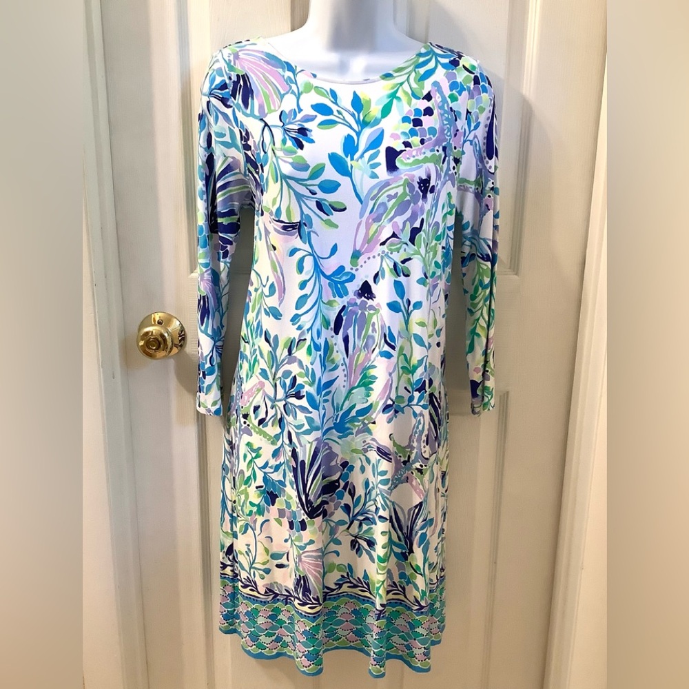 Lilly Pulitzer Resort White Ladder Back Ophelia Shell Beach Dress-L